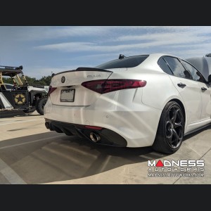 Alfa Romeo Giulia Performance Exhaust - 2.0L - MADNESS - Lusso - Stainless Steel Polished Tips